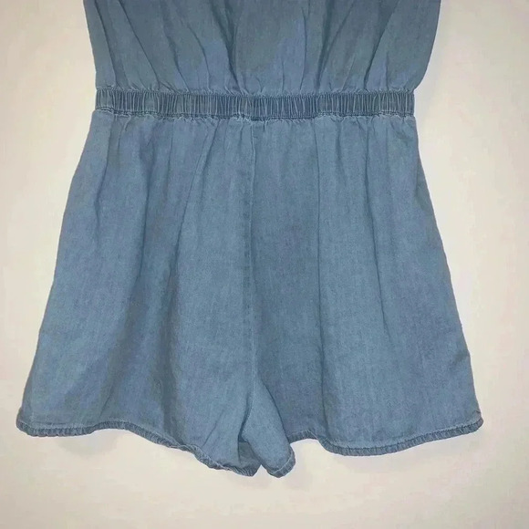 Toxik3 Soft Denim Shorts Romper - Picture 6 of 8
